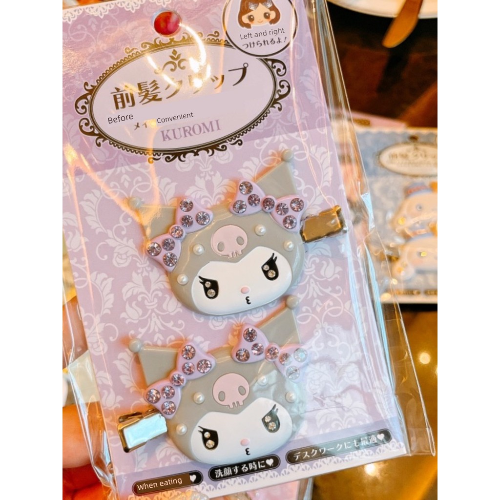 กิ๊บsanrio แท้ กิ๊บติดผม sanrio Sanrio Kuromi Melody พร้อมกิ๊บติดผม