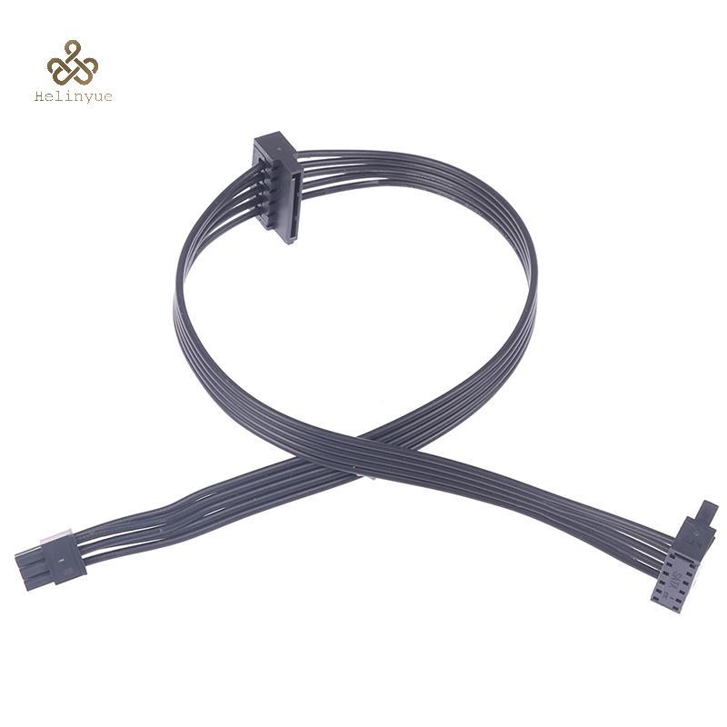 HELINYUE Mini 6 Pin ถึง 2 SATA Hard Drive Cable SSD Power Supply Cable Optical Drive สายไฟสําหรับ Dell เมนบอร์ดอินเทอร์เฟซ TH