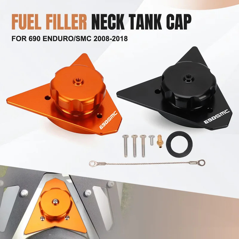 รถจักรยานยนต์ CNC การใช้ FILLER คอหมวกถังแก๊สฝาครอบถังน้ํามันการใช้ FILLER คอสําหรับ 690 Enduro/SMC 