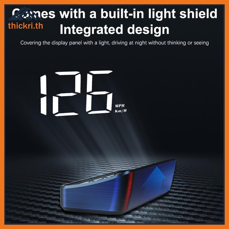 TT รถ Speedometer HUD GPS Head Up จอแสดงผล Digital Speed Meter กระจกโปรเจคเตอร์สําหรับยานพาหนะ Tru A