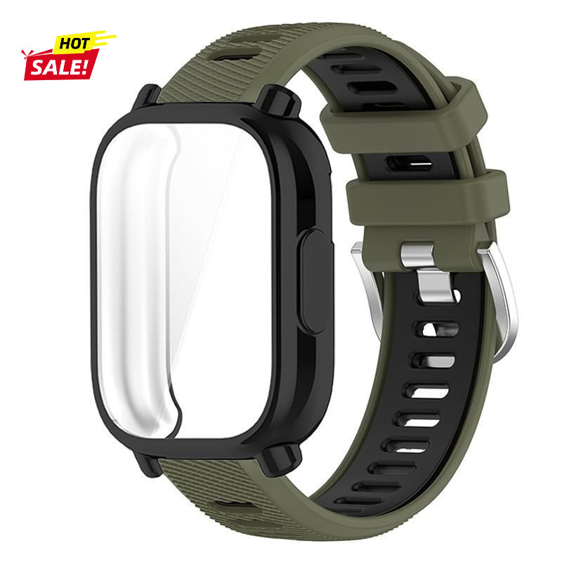 เคส TPU เต็มรูปแบบ + สายกีฬาเข้ากันได้สําหรับ Redmi Watch 5 Active 5 Lite