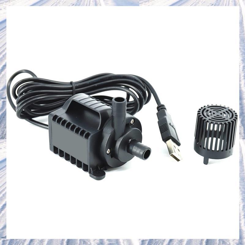 5V Submersible ปั๊มน้ํา 0-600L/H ปั๊มน้ําพุขนาดเล็ก 8 ระดับปรับ 0-7.2ft ยก USB ชาร์จสําหรับสระว่ายน้