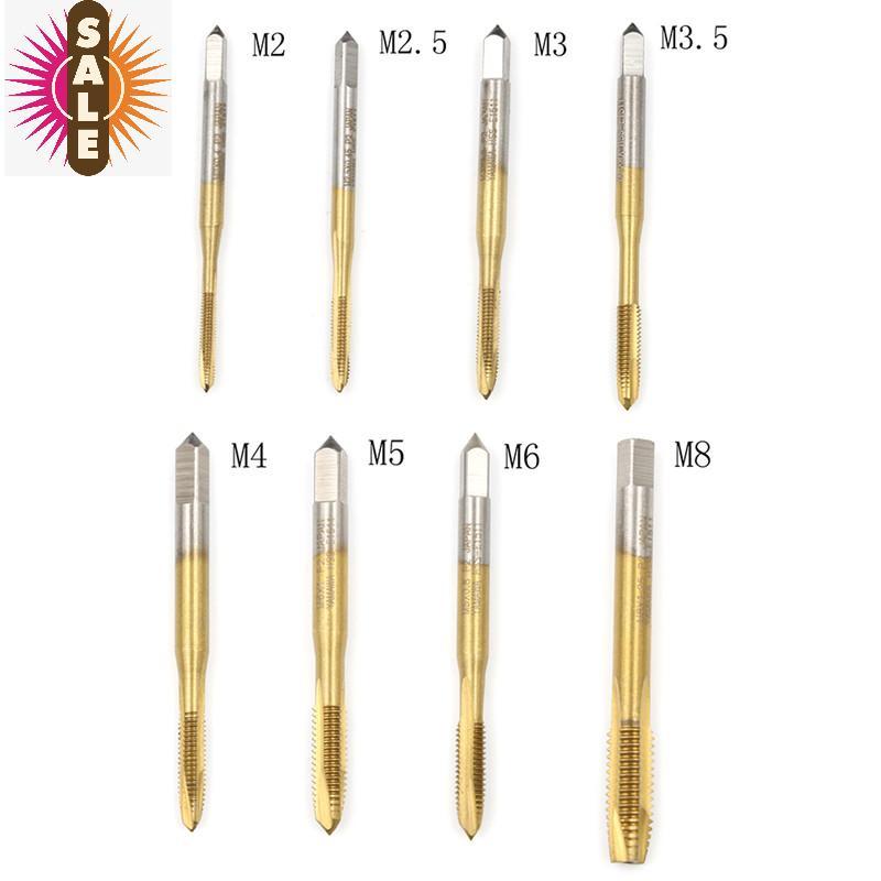 Ap M2/M2.5/M3/M3.5/M4/M5/M6/M8 HSS เมตริกตรงขลุ่ยสกรูแตะปลั๊กแตะที่