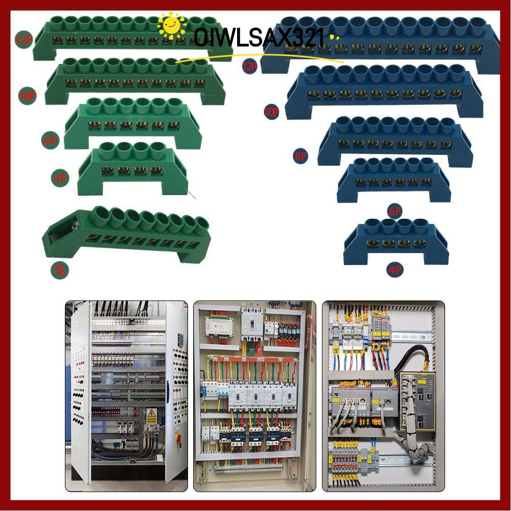 OIWLSAX321 สกรูทองเหลือง Grounding Bridge Terminal,หนาและ Neutral Block Connector, 4Pin 6Pin 8Pin 10