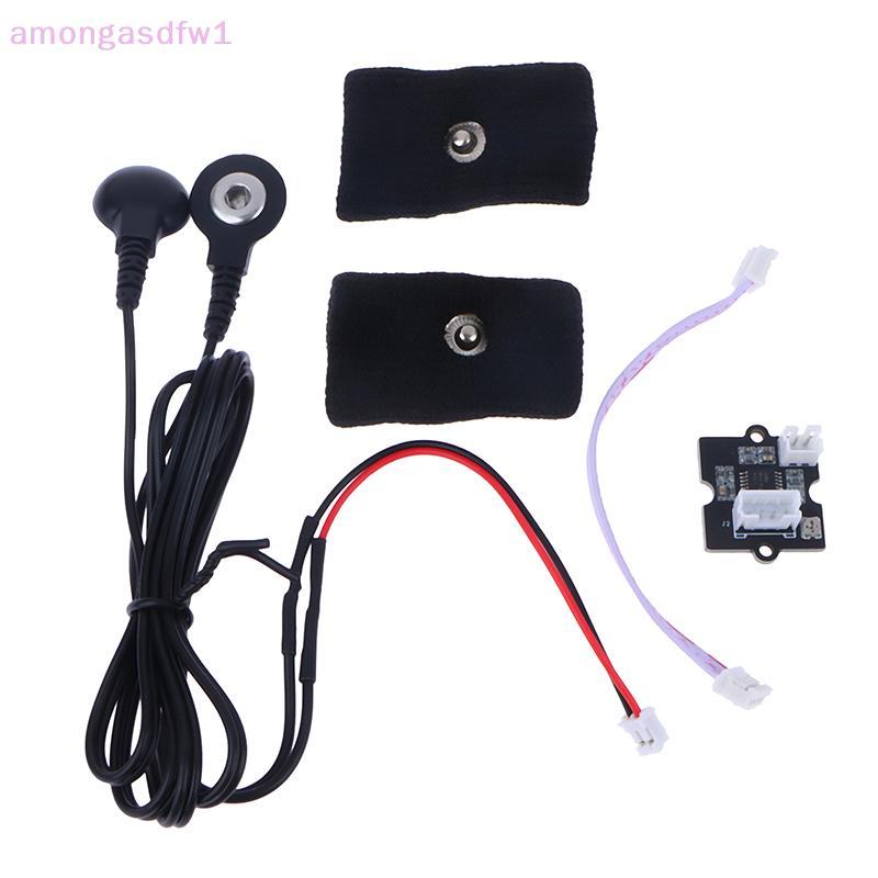 Amongassdfw1 GSR Grove Skin Current Sensing Sensor ความต้านทานผิวและการนําไฟฟ้าใหม่