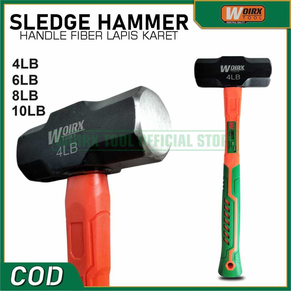 Bodem Sledge ค้อนยางไฟเบอร์ Handle 4LB 6LB 8LB 10LB WOIRX เครื่องมือ