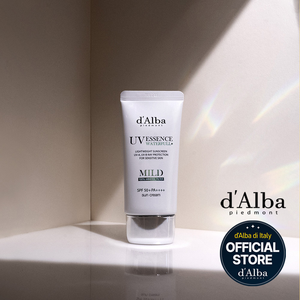 d’Alba UV Essence Waterfull+ Mild Sun Cream SPF 50+ PA++++  กันแดดหน้า 50ml ราคา ถูกที่สุด ดีลบีเคเค แกลเลอรีภาพที่ 6