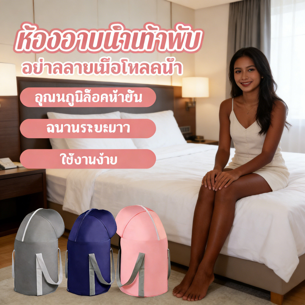 เดินทาง ปรับอุณหภูมิ กันน้ำ สุขภาพ ถุงอาบเท้า พกพาง่าย ปรับอุณหภูมิ อุปกรณ์อาบเท้า พับเก็บได้ สําหรับบ้าน