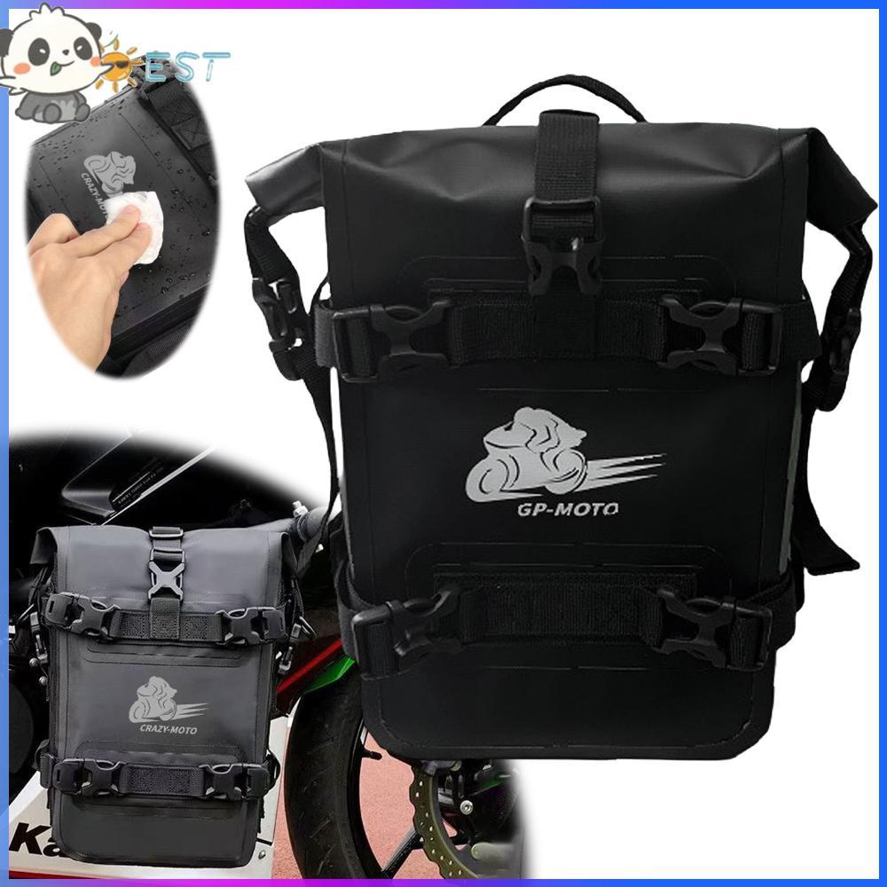 COD PVC Motorcycle Bumper Bag Wear Resistance Motorcycle Crash Bar Bag for Bikes