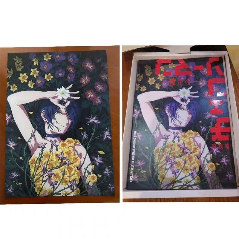 Chainsaw Man Reese Theatrical Edition Taiwan Edition Limited Bonus A3 โปสเตอร์ Reese Bonus โปสการ์ด