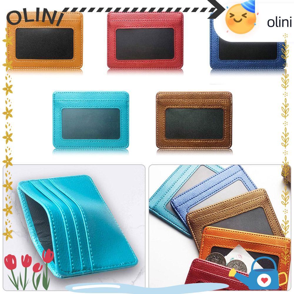Olini Card Holder Travel 5 Card Slot Bus Pass Credit Card Pocket
