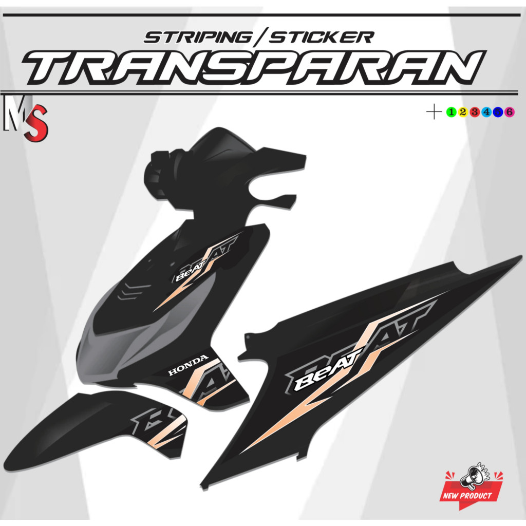 แถบกันยูวี TRANSPARENT THAILAND BEAT CARBON BK MS001