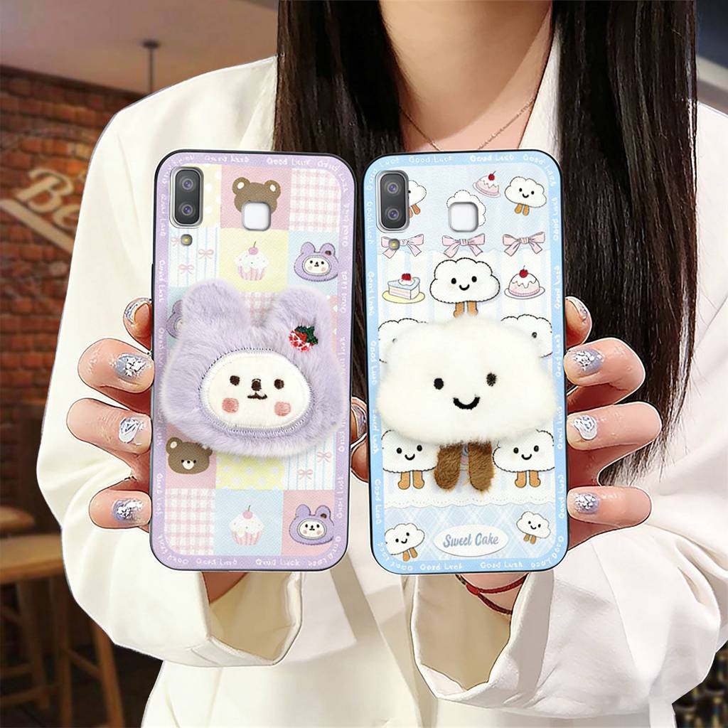 ออกแบบแฟชั่น Dirt-proof เคสโทรศัพท์สําหรับ Samsung Galaxy A9 Star/A8 Star/SM-G8850 ปกหลัง TPU ผ้า Pa