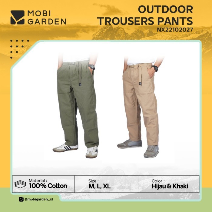 กางเกงข้อเท้า Mobi Garden Villa NX แบบผ่อนคลาย22102027 กางเกงกลางแจ้ง