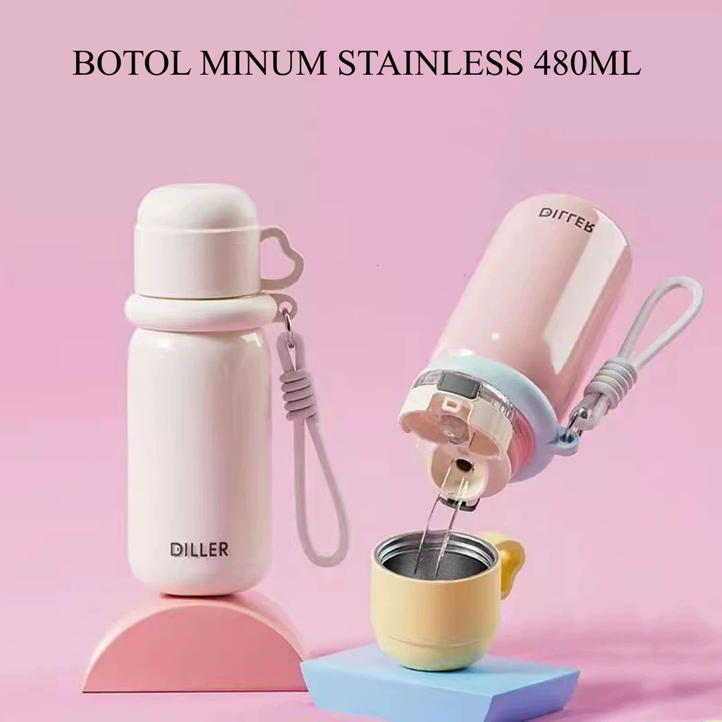Diller ขวดดื่มสแตนเลส 480ml สแตนเลส SUS 316 480ml