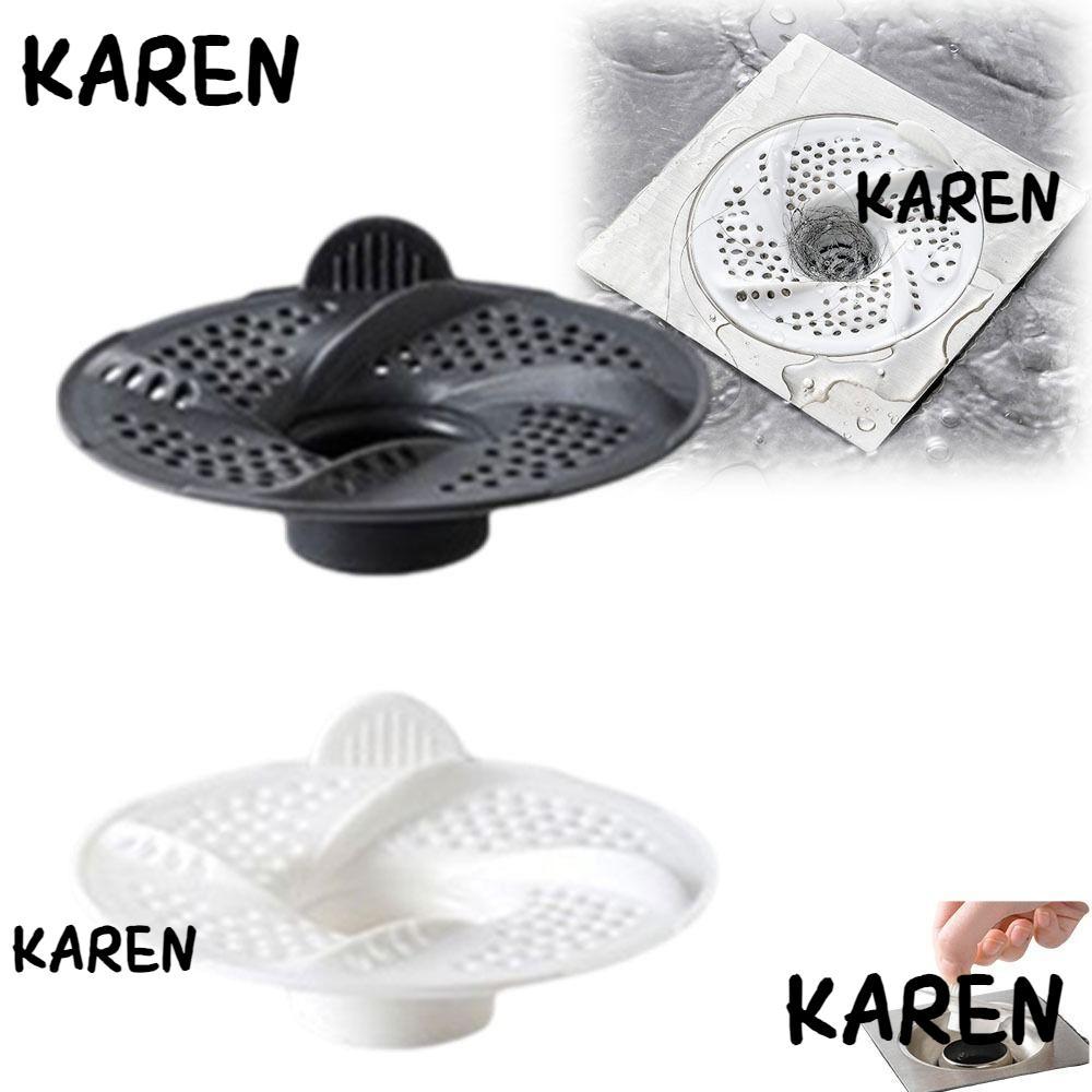 KARENGOODS 3 ชิ้นท่อระบายน้ํา, Anti-Clogging หมุนท่อระบายน้ําชั้น, Vortex Bug Proof ตาข่ายออกแบบ Anti-Clogging กรองใช้ในครัวเรือน