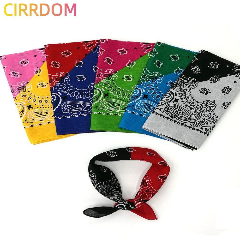 CIRRDOM Bohemian Headband Hip-Hop Neck Tie ดอกไม้ผู้ชายผู้หญิงผ้าพันคอ