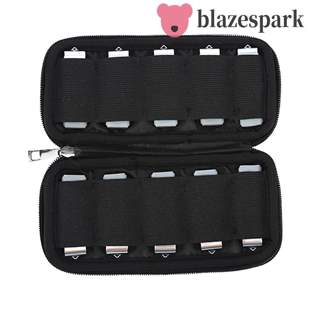 BLAZESPARK แฟลชไดรฟ์ Organizer สีดําทนทาน U Disk Holder กันฝุ่นกันกระแทก Neoprene U Disk Bag