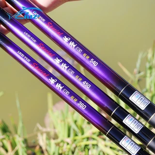 【COD】แท่งตกปลา 2.7m 3.6m 4.5m 5.4m 6.3m 7.2m Telescopic Fishing Rod แท่งตกปลาราคาถูกสำหรับผู้เริ่มต้น วัสดุ FRP