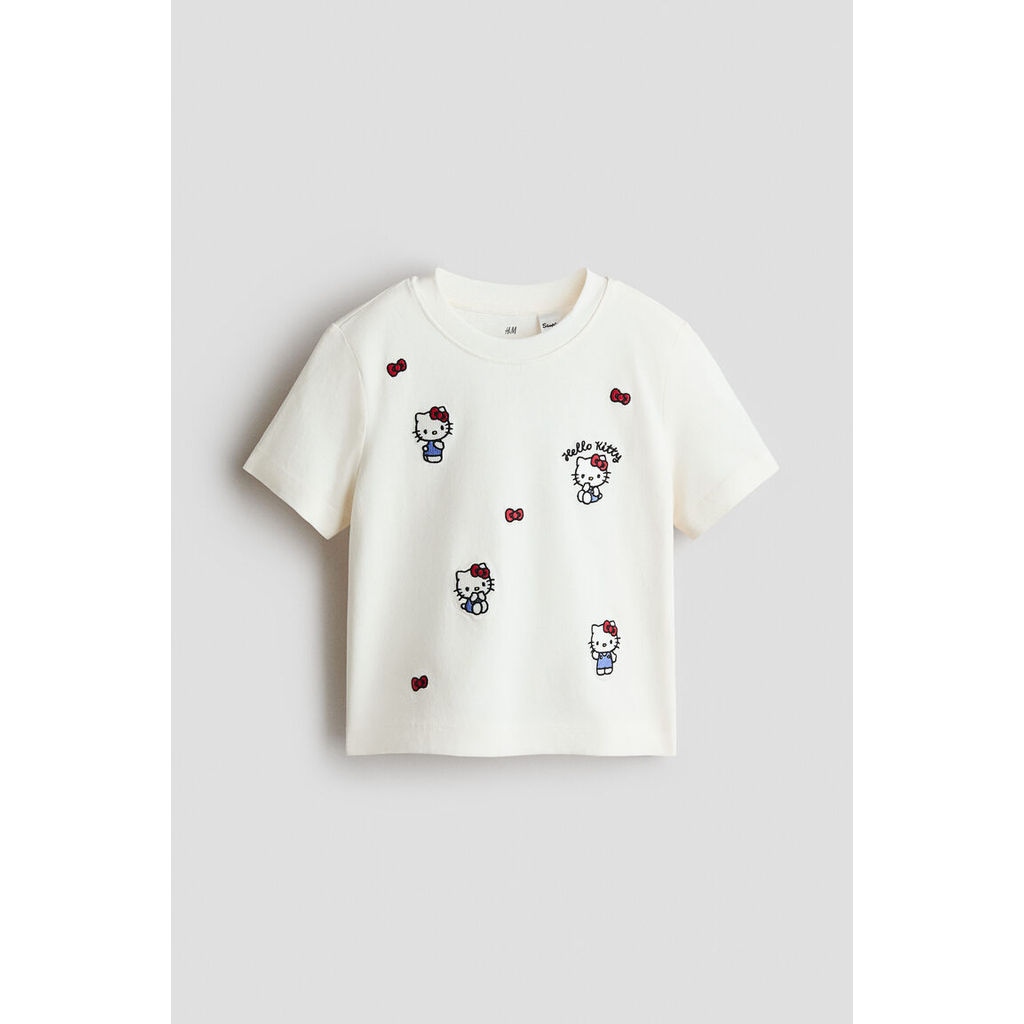 H&M(เอชแอนด์เอ็ม) เสื้อยืดคอตตอนลายพิมพ์ เด็กหญิง 1271597_11