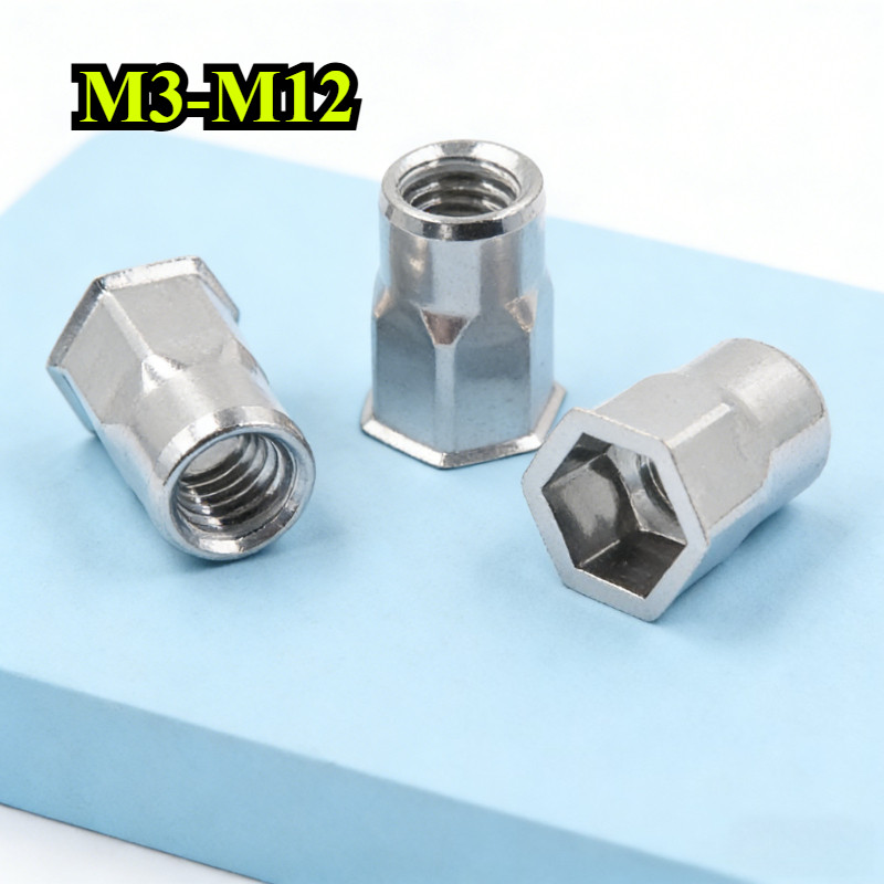 【ZQ-R1】รีเวทนัท สแตนเลส 304  M3M4M5M6M8M10M12