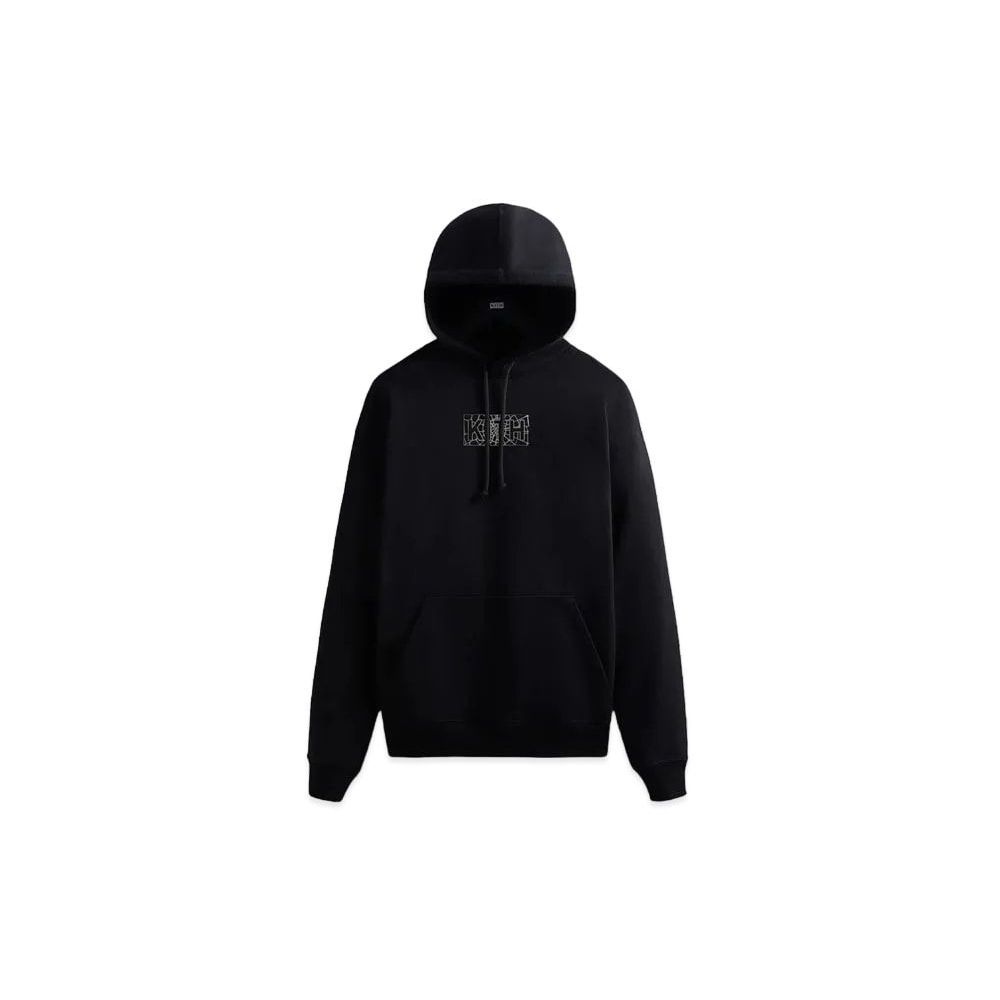 Marvel x Kith Spider-Man Web Logo Hoodie Black Unused