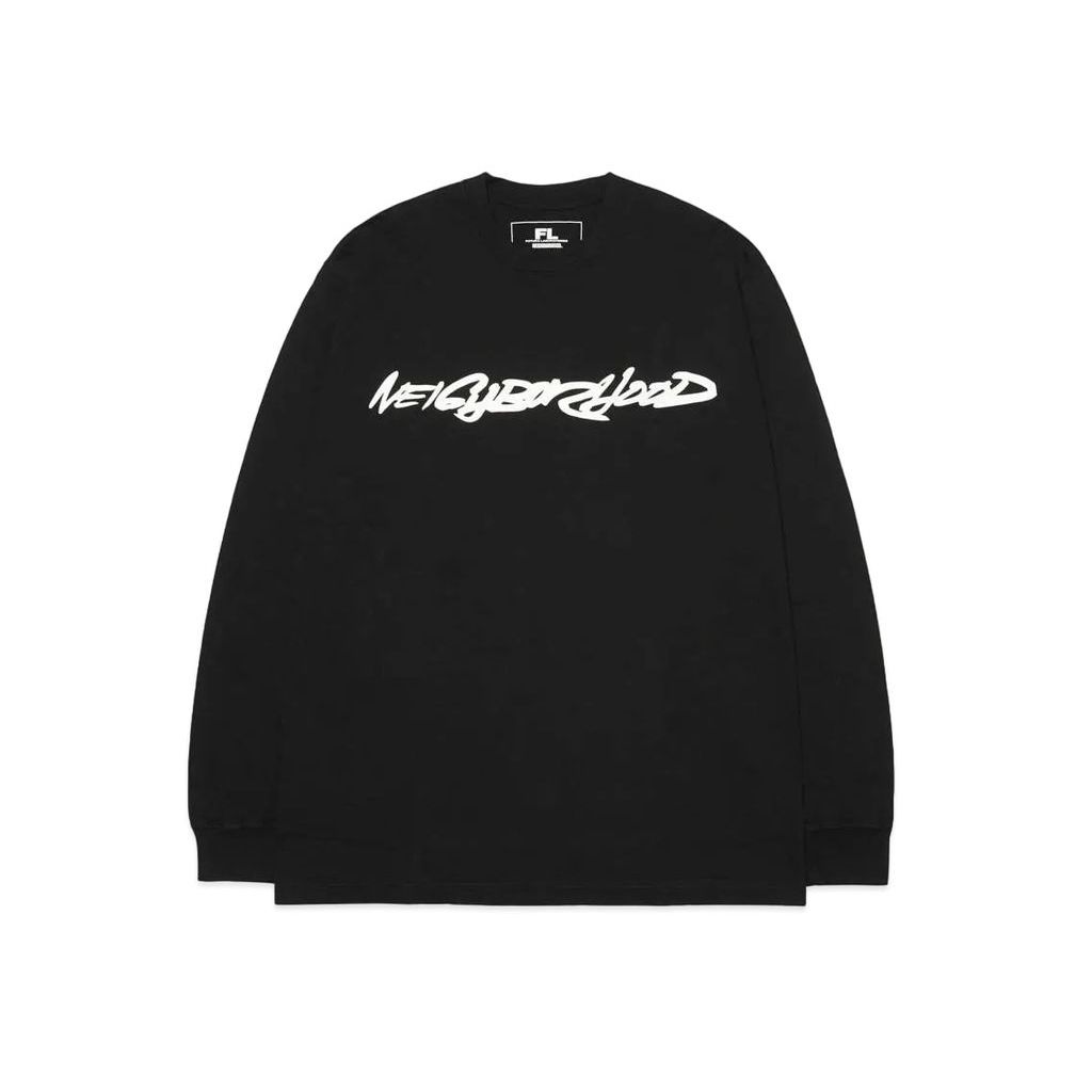 NEIGHBORHOOD x Futura Laboratories Crew LS T-Shirt Black Unused