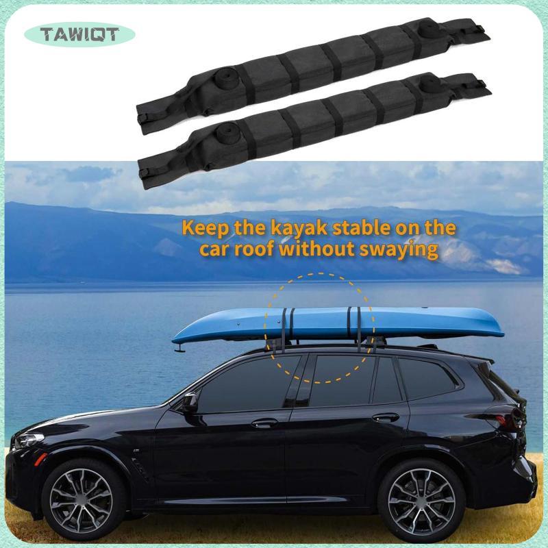 YIJU Kayak Roof Rack Pads ทำจากผ้า Oxford ใช้ได้ทั้ง.Canoe และSnowboard
