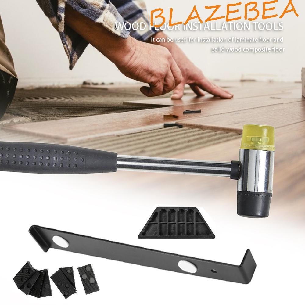 BLAZEBEA เครื่องมือติดตั้งชั้นคุณภาพสูง DIY Pull Bar ไม้ 23 ชิ้น/เซ็ต Tapping Block ไม้ Flooring
