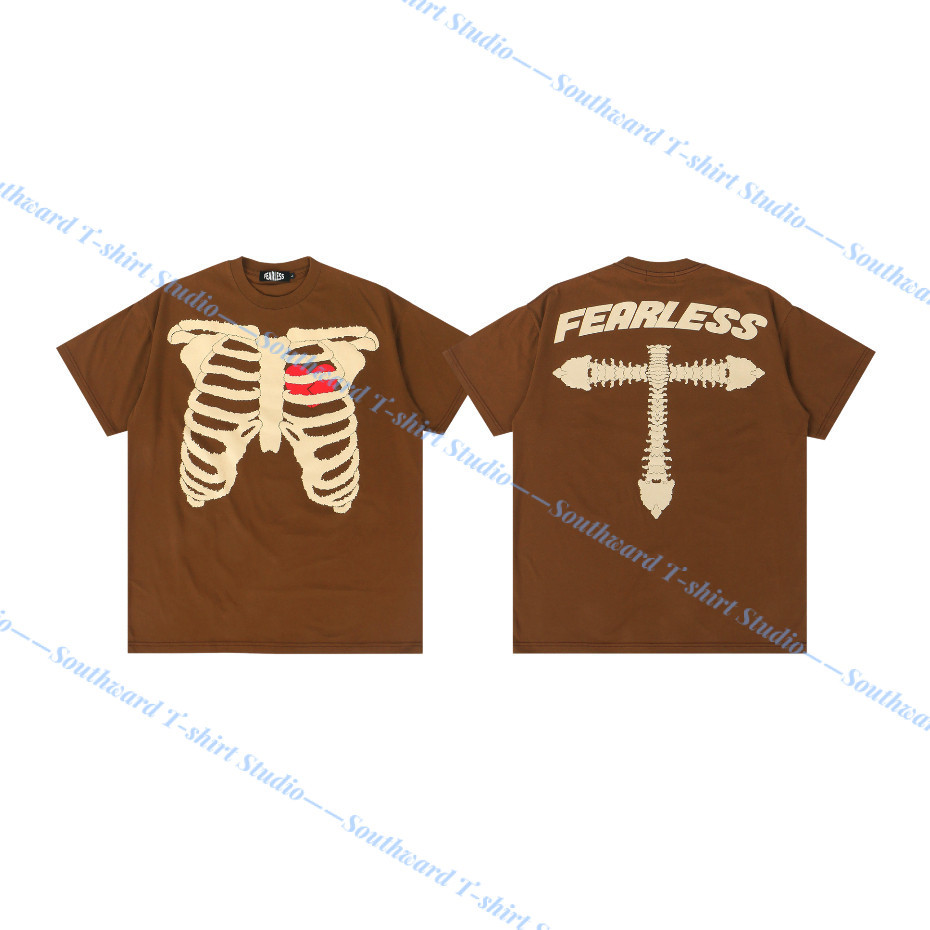 FEARLESSBKK BONE BROWN T-SHIRT