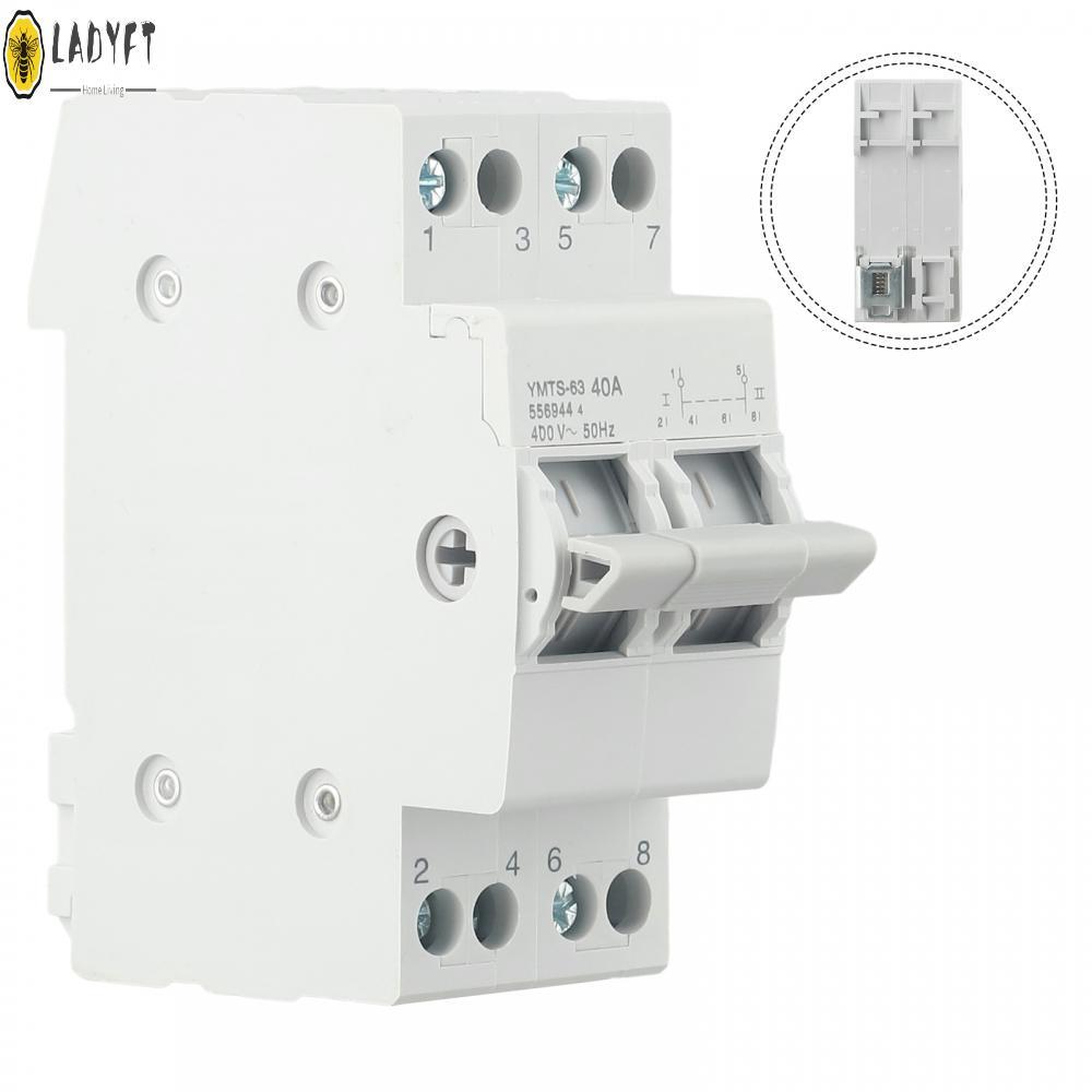 1PCS 2P 40A/63A MTS Dual Power Manual Transfer Switch Interlock Circuit-Breaker