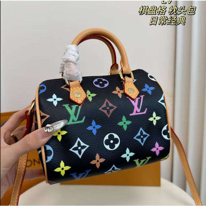 [กล่องของขวัญ] แฟชั่น Lv mini กระเป๋าสะพาย หนังคุณภาพสูง สายคล้องไหล่ยาว คุณผู้หญิงกระเป๋าสะพาย M612