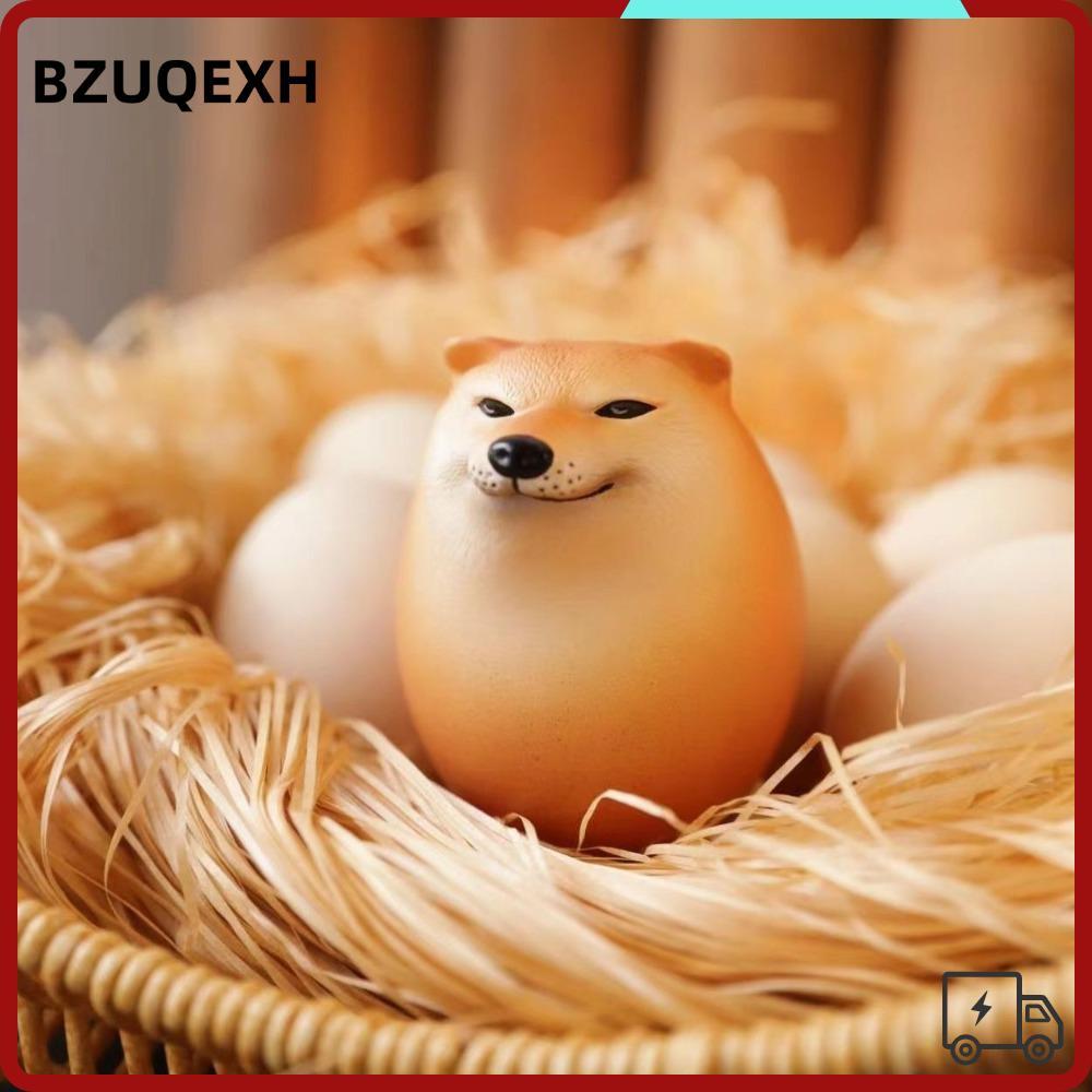 BZUQEXH Squishy Fidget Toy, Shibako Dog Egg PU Slow Rebound Dog Egg Toy, Creative รูปร่างสมจริง Shib