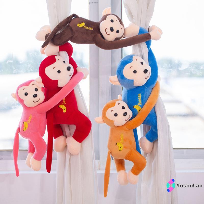 YosunLan] Gibbon Monkey Plush Toy Qui Demolition Creative Hanging Monkey อุปกรณ์ตกแต่งบ้านใหม่