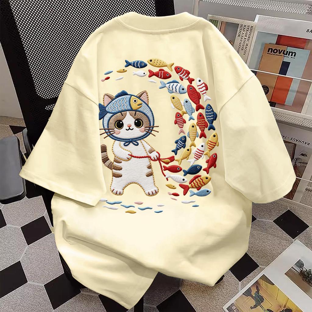 🌷Su.Tee🌷สื้อยืด oversize เสื้อแฟชั่น เกาหลี สตรีท ใส่สบาย โคตรนุ่ม ผ้าคอตตอน100% ลาย "Dkk Bfo"