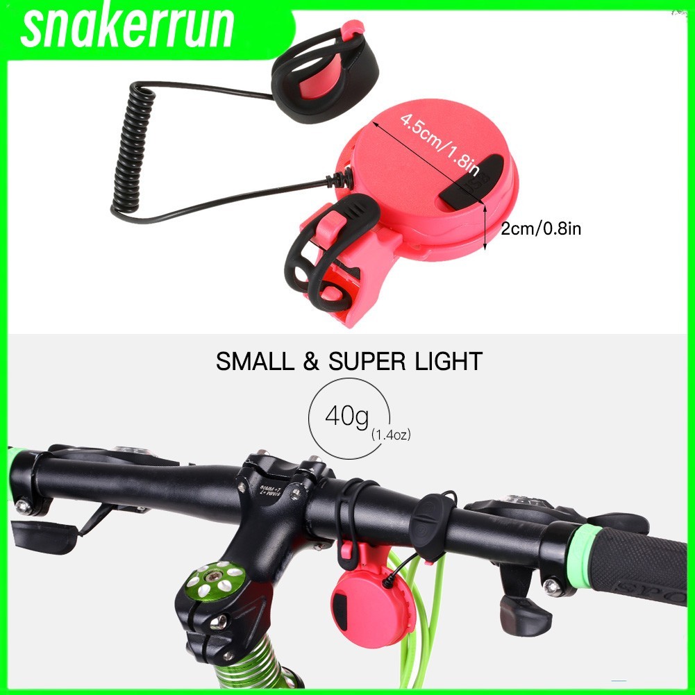 Mini Bicycle Horn Alarm Alarm Bike Bells Bells Ring 110-120dB เสียงไซเรนไฟฟ้าแบบชาร์จไฟได้