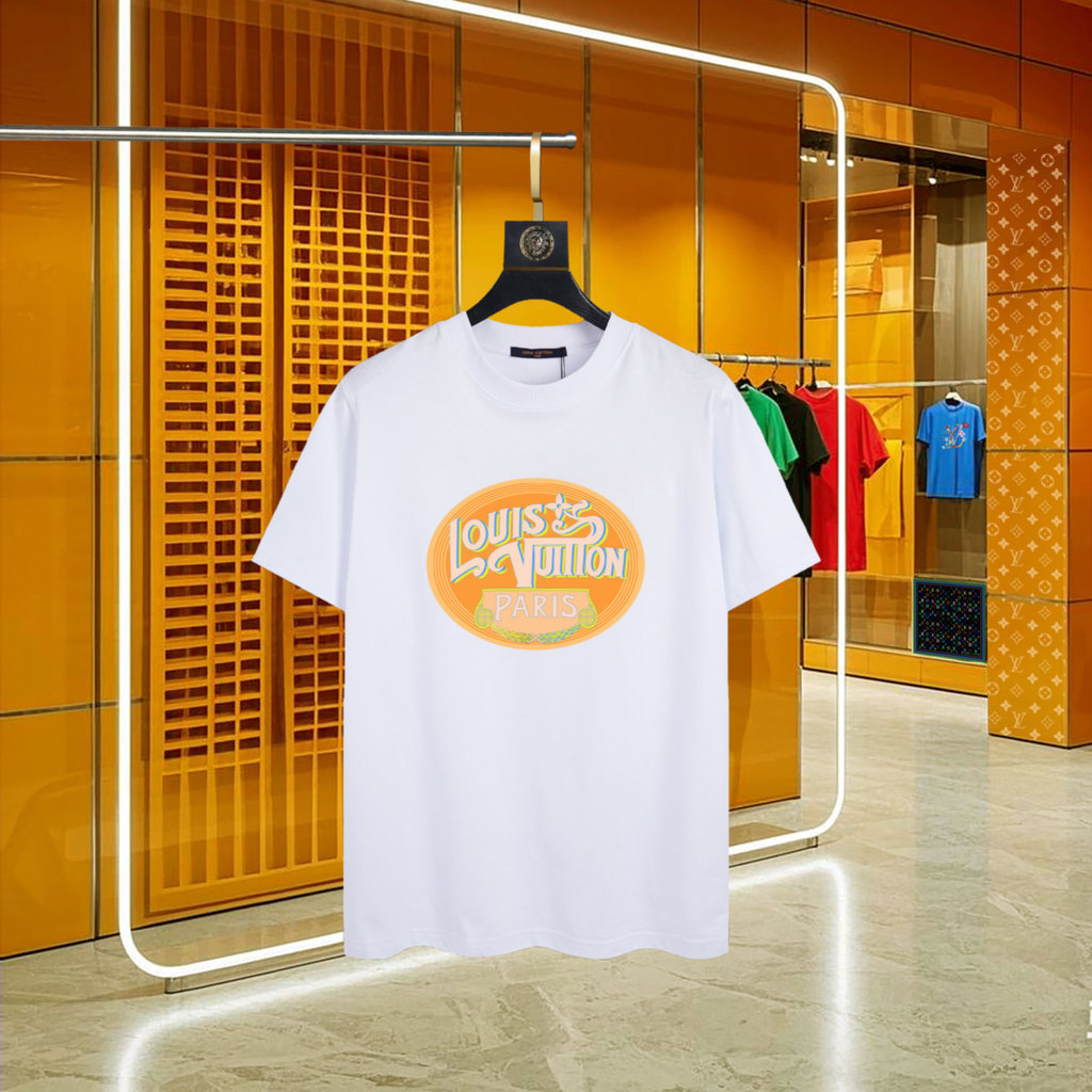 LO% UIS VU & ITTON/L @ V2026 Star คลาสสิกรอบคอแขนสั้นเสื้อยืดผู้ชายผู้หญิงสไตล์ญี่ปุ่น High-End Feel