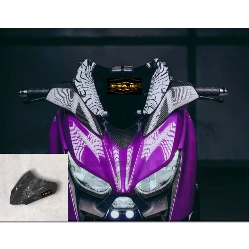 WINDSHIELD XMAX NEW 2023 EUROPEAN MODEL VISOR XMAX NEW 2023. XMAX NEW 2023 SPORTY WINDSHIELD