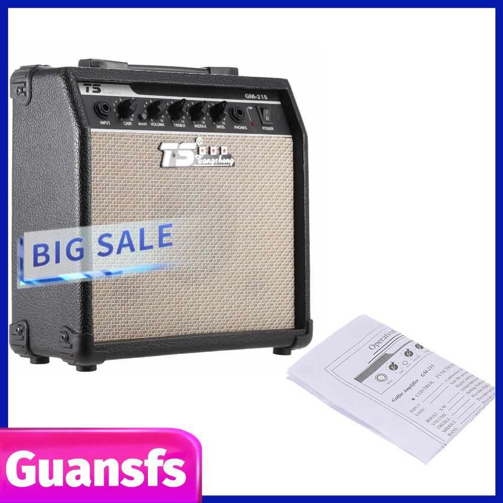 Guansfs Guansfs GM-215 Professional 15W กีตาร์ไฟฟ้าแอมป์การบิดเบือน 3-Band EQ 5 ลำโพง