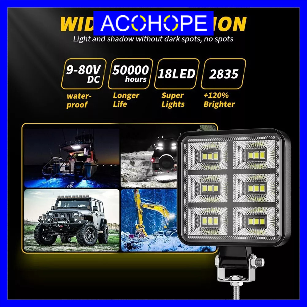 Afope Car Spotlight LED Floodlight IP65 Cool White 12W - D98