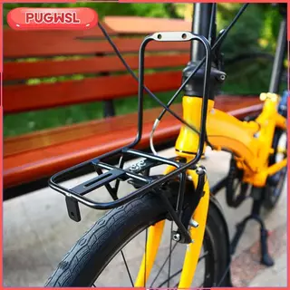 [pugwsl] อลูมิเนียมอัลลอยด์ทนทานจักรยานชั้นวางสินค้าด้านหน้า Double Stabilization กระเป๋าเดินทาง Carrier สําหรับ V เบรคอุปกรณ์ปั่นจักรยาน