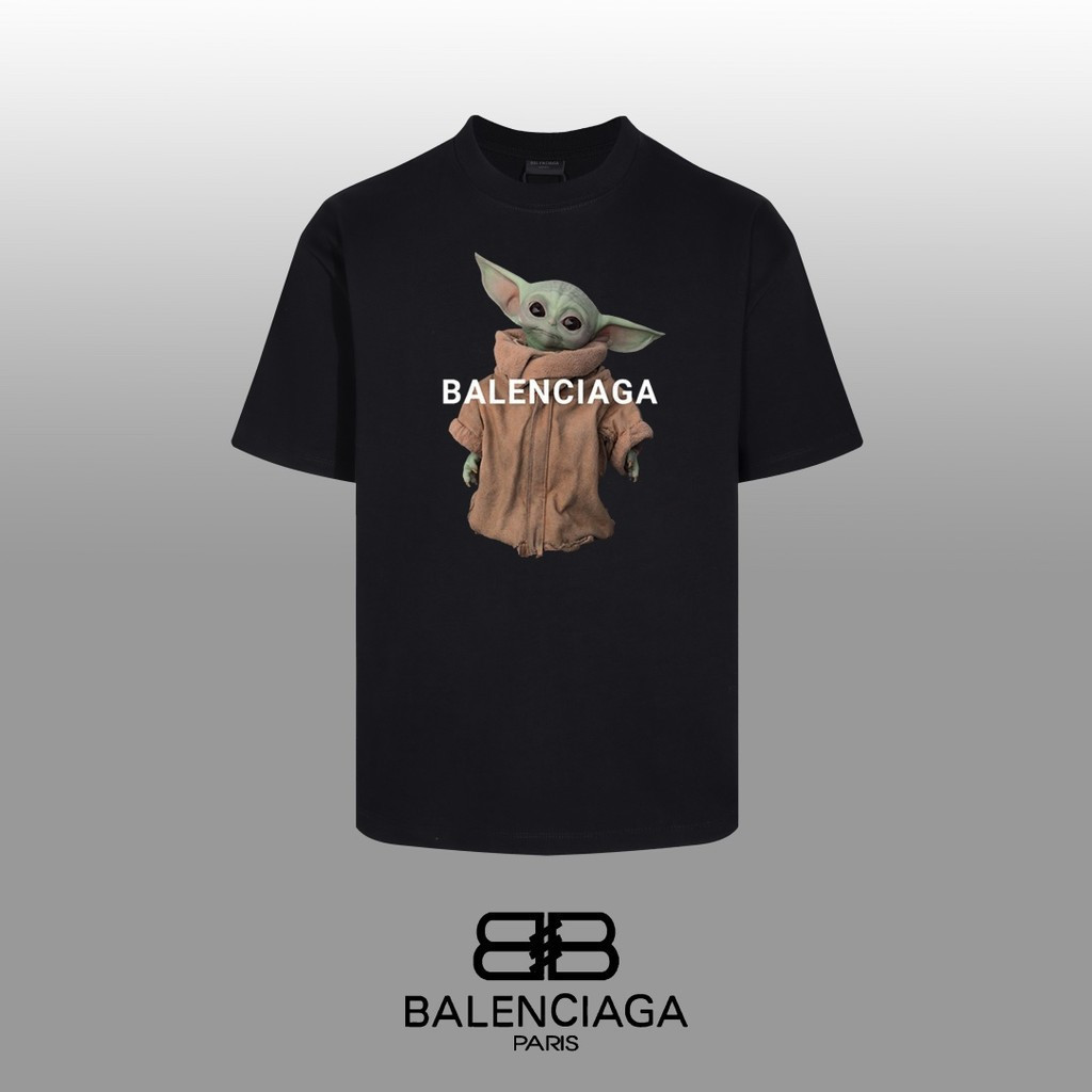 BALEN * CIAGA Star คลาสสิกรอบคอแขนสั้นเสื้อยืดผู้ชายผู้หญิงฤดูร้อนพิมพ์เสื้อยืด Basic ฤดูใบไม้ผลิแฟช