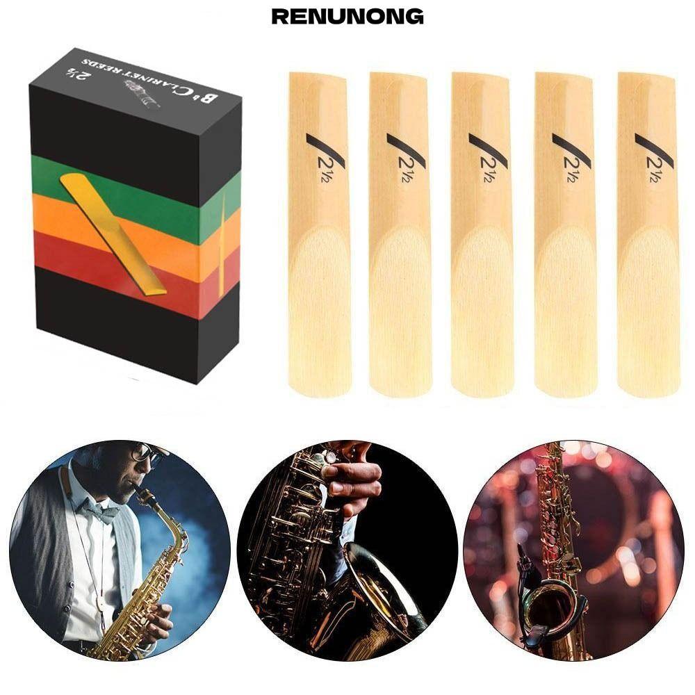 RENUNONG นกหวีดแซ็กโซโฟน, 10 ชิ้น 1.5/2.0/2.5/3.0/3.5/4.0 Clarinet Reed, Bb Reed Strength Bb Tone Cl