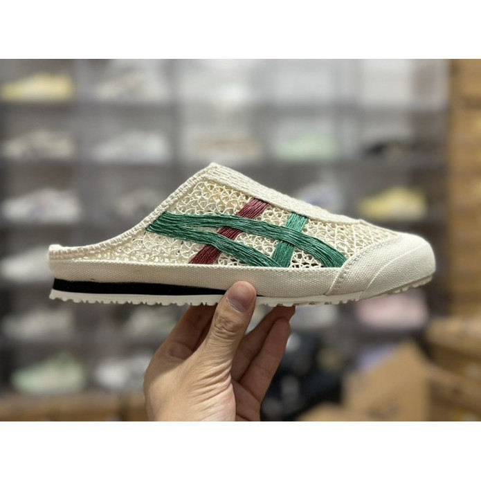 UTXX Tiger MEXICO 66 ผู้ชายและผู้หญิง Sabot Hollow Slip-on รองเท้าแตะ Breathable และน้ําหนักเบา Low-