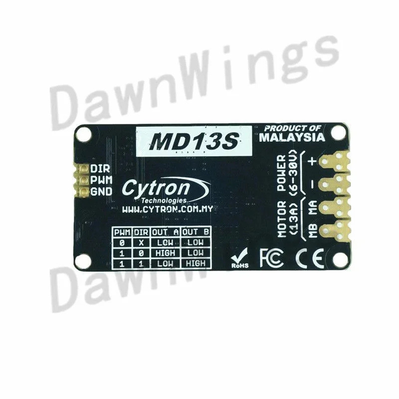 MD13S - ไดร์เวอร์มอเตอร์ DC Cytron 13Amp 6V-30V
