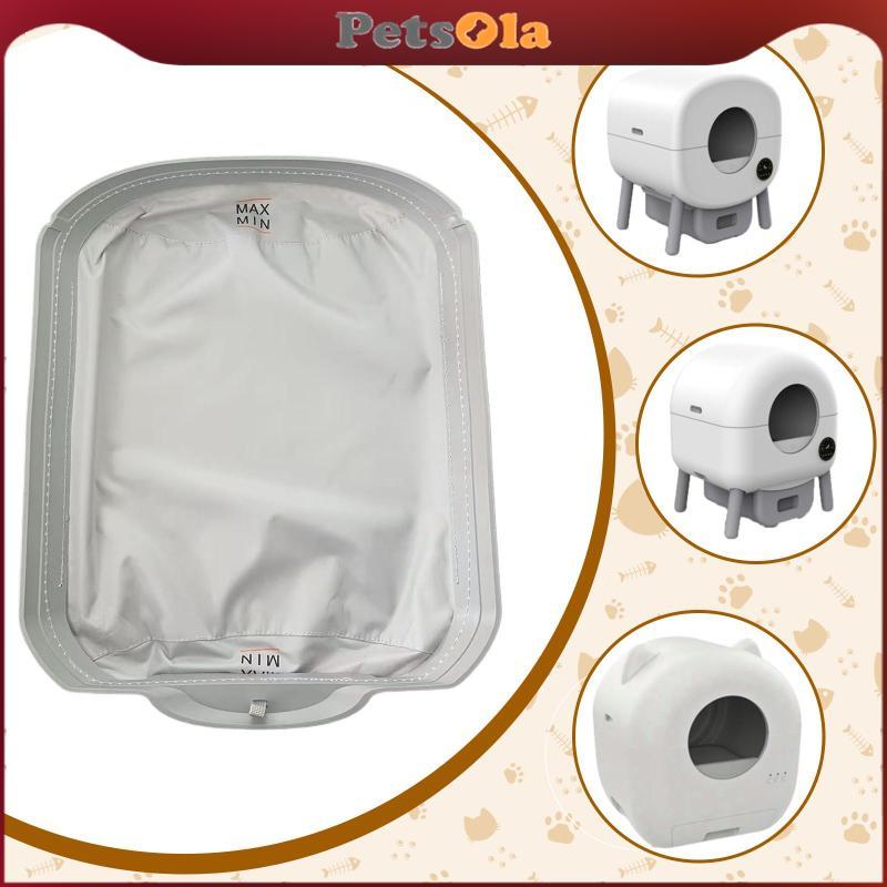 PETSOLA เสื่อห้องน้ําแมว Soft Triple Protection ผ้าที่ถอดออกได้ถาดสําหรับกล่องครอกแมวอัตโนมัติเฟอร์นิเจอร์ XL ขนาด