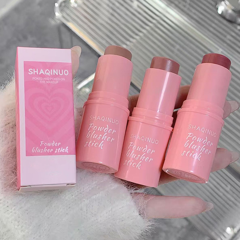 SHAQINUO บลัชออนเนื้อครีม เนื้อแมตต์ บลัชออนครีม เครื่องสําอาง บลัชออน แก้ม ปาก ตา ในแท่งเดียว สําหร