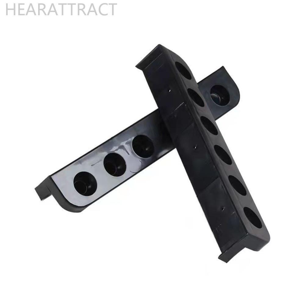 HEARATTRACT ผู้ถือก้านคิวกอล์ฟ แบบแขวนผนัง สำหรับ.Pool Cue ขนาด 6 หลุม พลาสติก กันเสียรูปและประหยัดพ