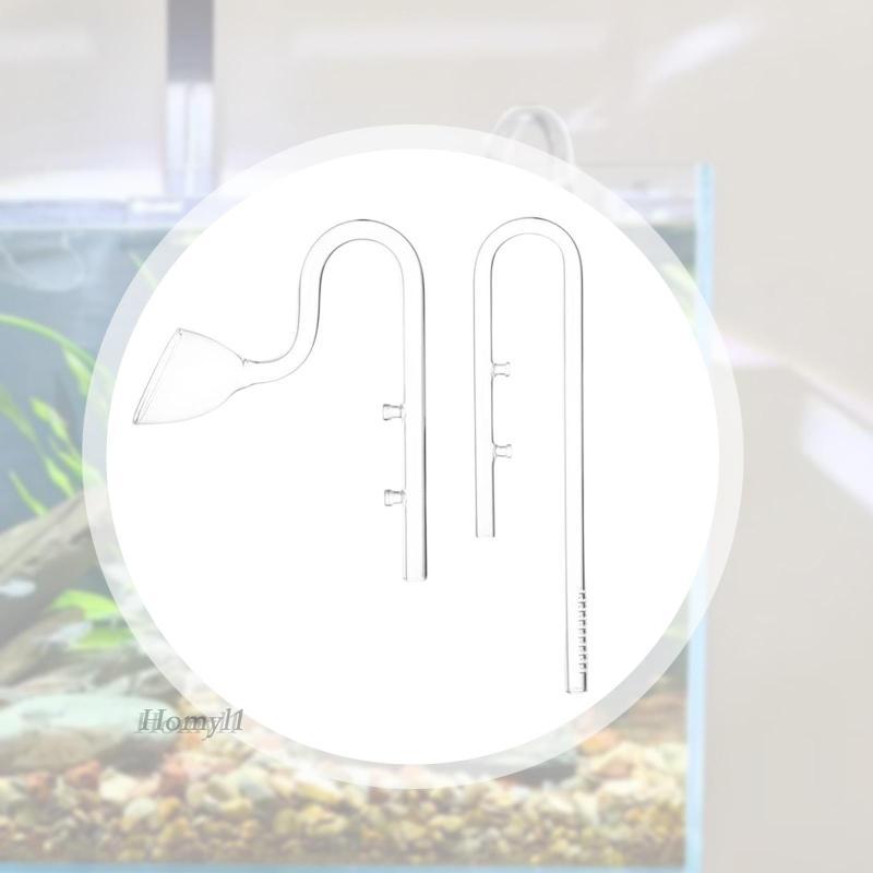 [Homyl1] Aquarium Glass Surface Skimmer Lily Pipe Inflow Outflow สําหรับน้ําจืดท่อระบายน้ําปั๊มระบบก
