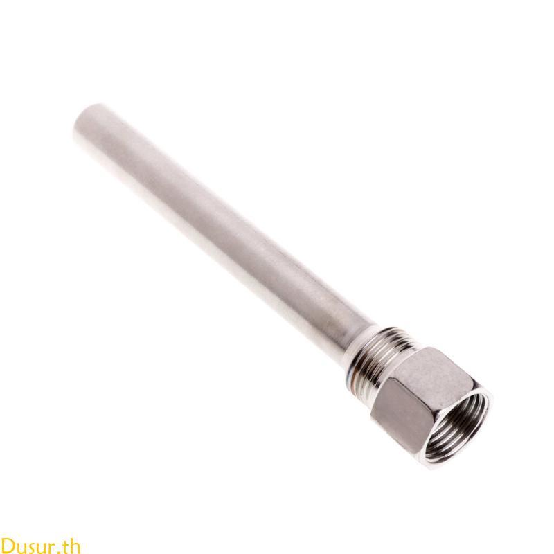 Dusur Thermocouple Tube Thermowell 304 สแตนเลส 1 2 BSP G Thread OD6mm Immersion Sleeve Pocket สําหรั